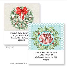 christmas address labels holiday address labels colorful images