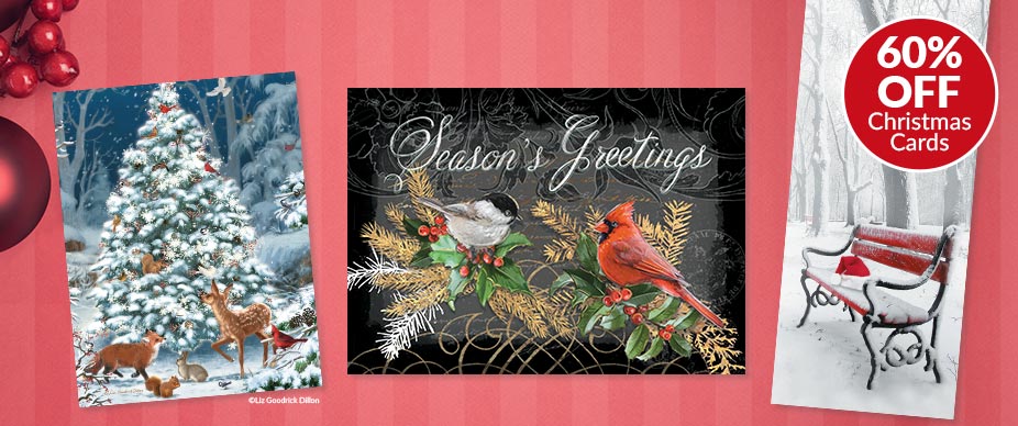 Christmas Cards Labels & Matching Envelope Seals