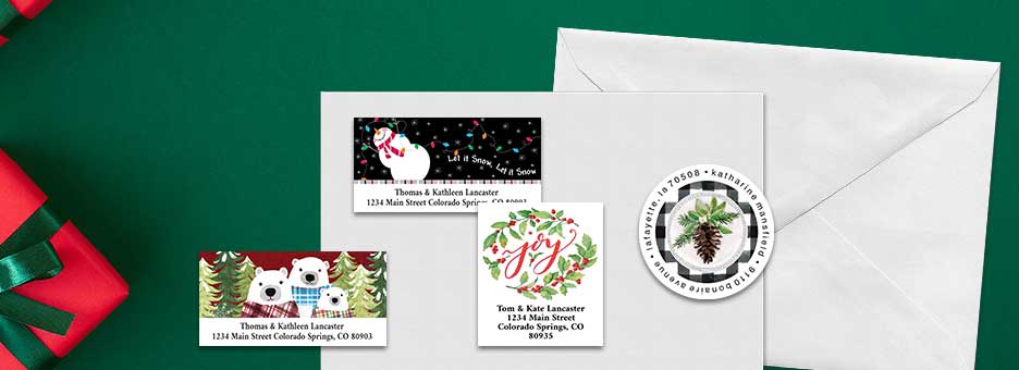 Shop Christmas Labels at Colorful Images