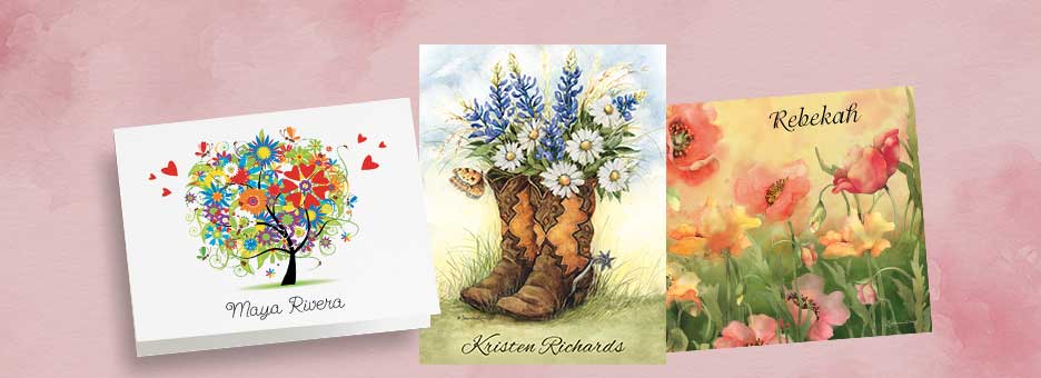 Shop Personalized Note Cards at Colorful Images