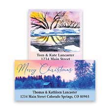 Shop Snowy Scenes Labels at Colorful Images