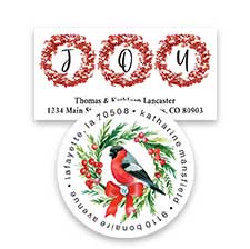 Shop Christmas Wreaths Labels at Colorful Images