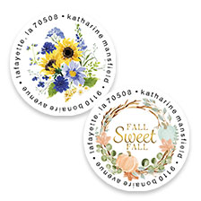 Shop Round Labels at Colorful Images