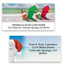 Shop Christmas at the Beach Labels at Colorful Images