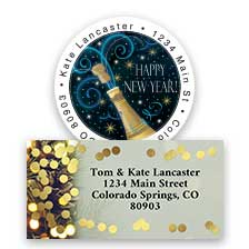 Shop New Year's Labels at Colorful Images