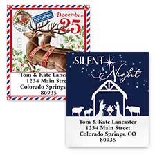 Shop Christmas Address Labels at Colorful Images