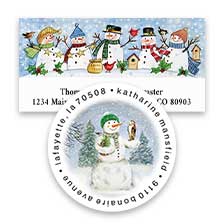 Shop Snowman Labels at Colorful Images