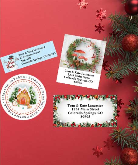 Shop Christmas Labels at Colorful Images