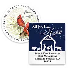 Shop Christmas Address Labels at Colorful Images