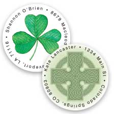 Shop St. Patricks' Day Labels at Colorful Images