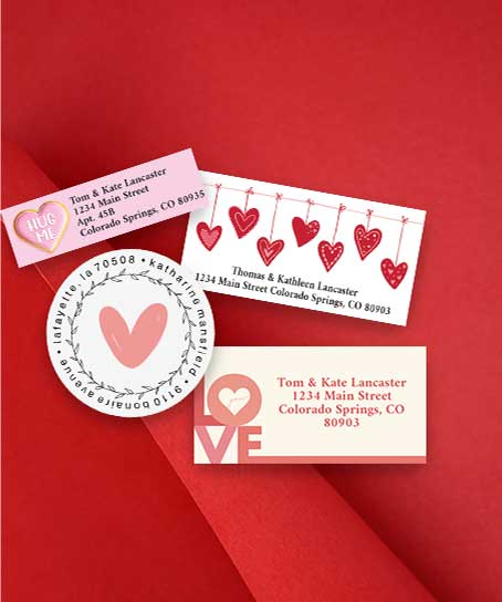 Shop Valentine's Day Labels at Colorful Images