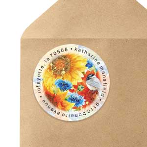 Shop Round Labels at Colorful Images