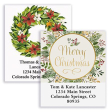 Shop Christmas Wreaths Labels at Colorful Images