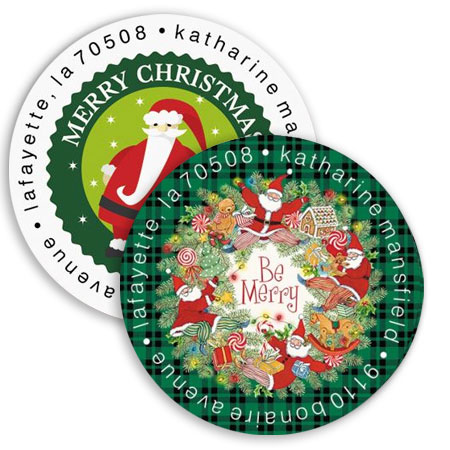 Shop Santa Claus Labels at Colorful Images