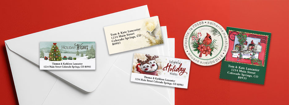Shop Christmas Labels at Colorful Images