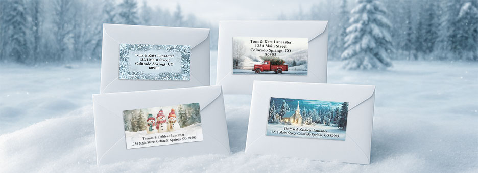 Shop Christmas Labels at Colorful Images