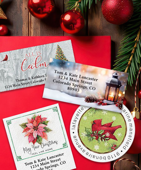 Shop Christmas Labels at Colorful Images
