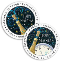 Shop New Year’s Day Labels at Colorful Images