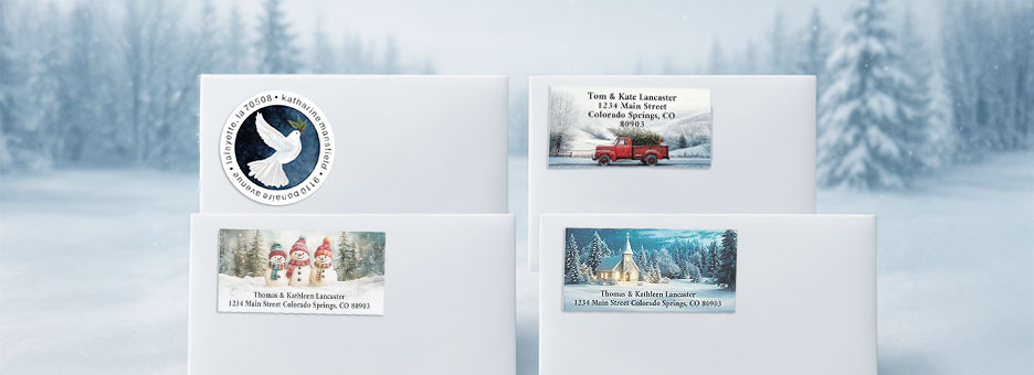 Shop Christmas Labels at Colorful Images