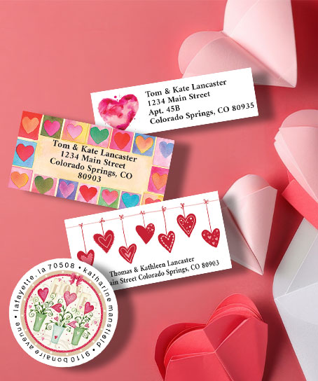 Shop Valentine's Day Labels at Colorful Images