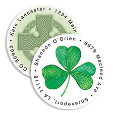 Shop St. Patricks' Day Labels at Colorful Images