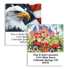 Shop Patriotic Labels at Colorful Images