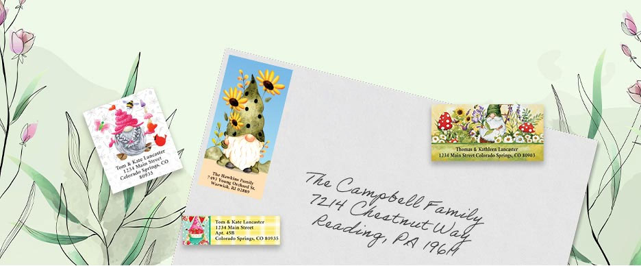 Shop Gnomes Labels at Colorful Images