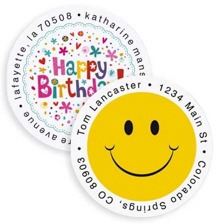 Shop Round Labels at Colorful Images