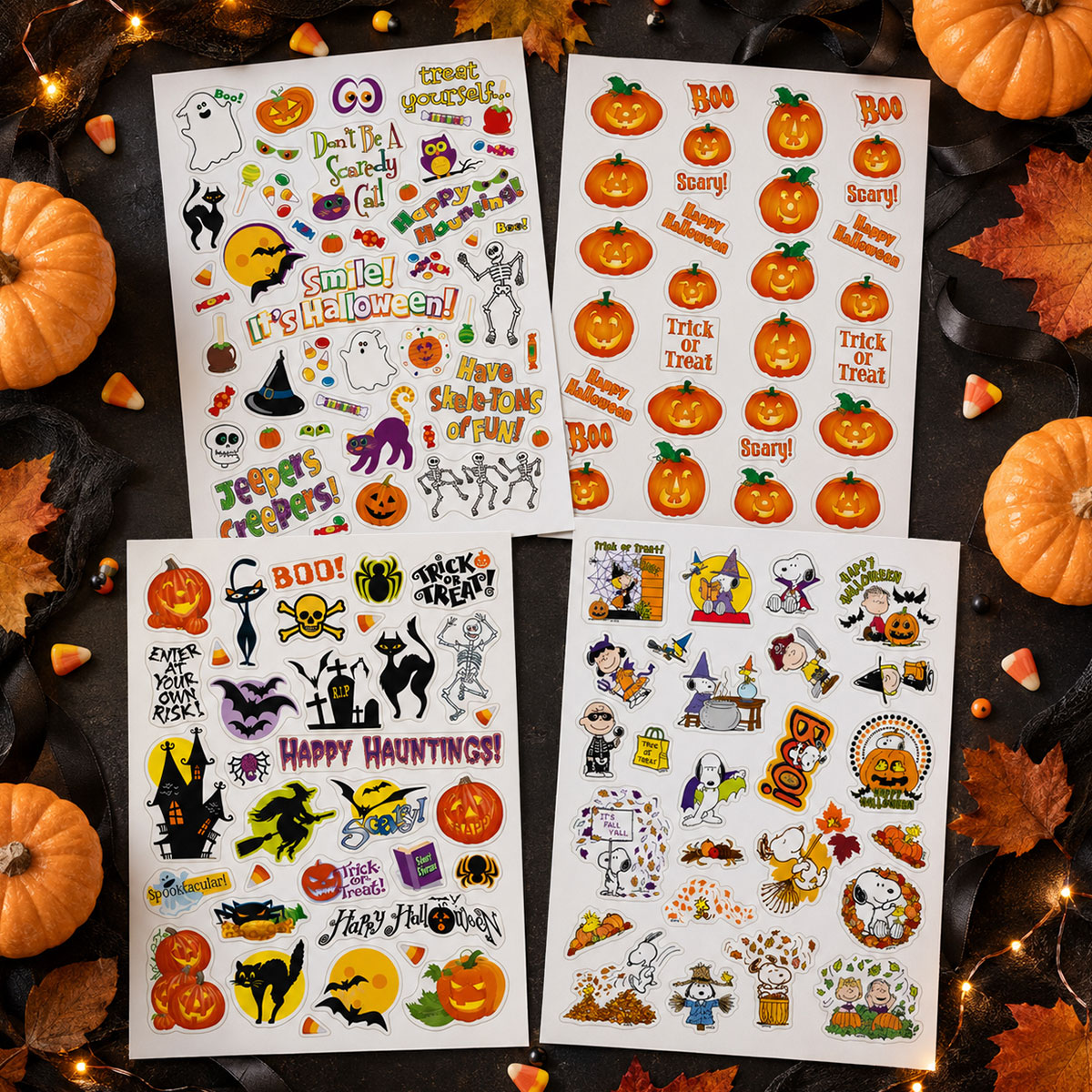 Halloween-themed stickers