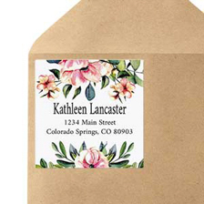 Shop Large Square Labels at Colorful Images